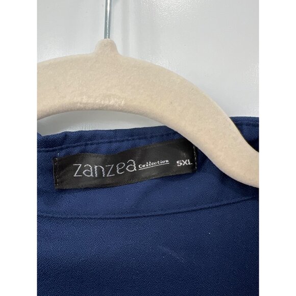 Zanzea Collection Drawstring Waist Drape Jacket Plus Size 5XL Roll Sleeve Blue - Picture 3 of 9